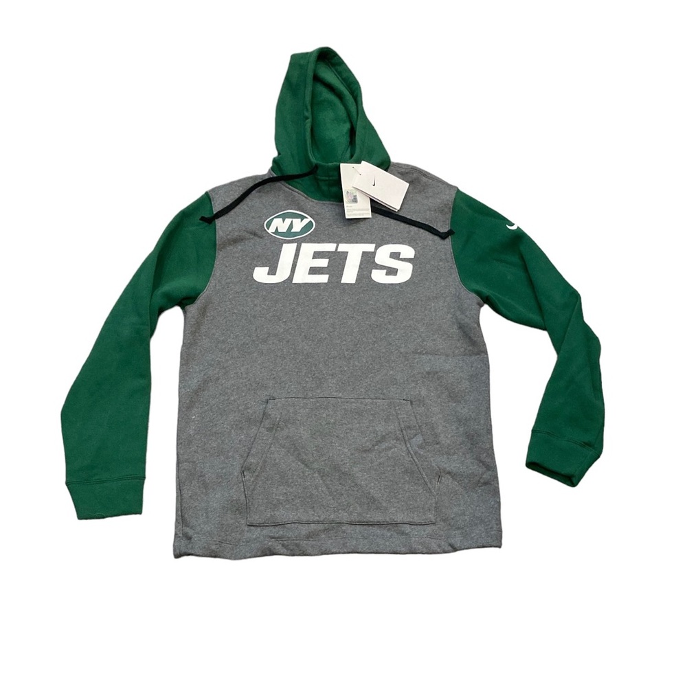 New York‎ Jets Nike Men’s 2-Tone Pullover Hoodie Sweatshirt Small